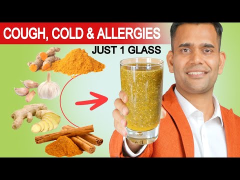 Just 1 Glass Of This Magical Combination for Cold, Cough and Allergies