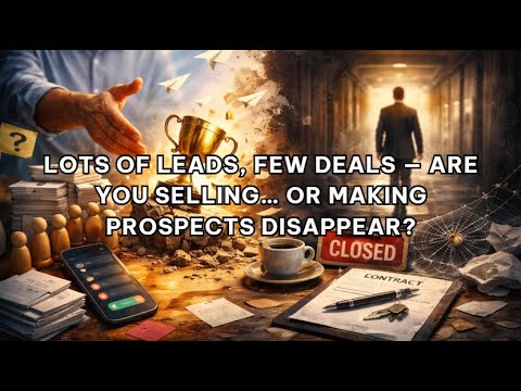 Lots of Leads, Few Deals — Are You Selling… or Making Prospects Disappear?