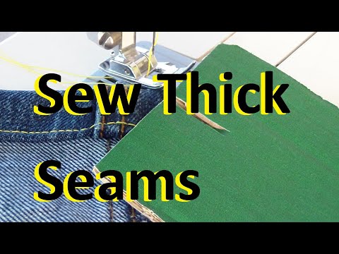 How to Sew Through Thick Seams (Hem Jeans)