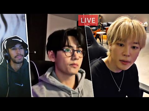 Reaction to BTS Jimin & V Weverse LIVE 🔴