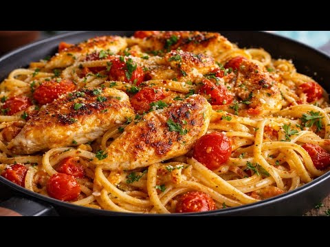 The MOST delicious chicken pasta I’ve ever made ❗️ Pasta recipe in 10 minutes