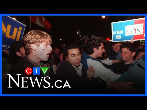 How did it feel in the "Non" camp in the 1995 Quebec sovereignty referendum?