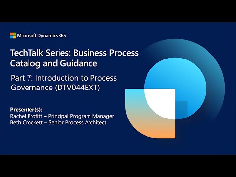 Business Process Catalog and Guidance - Part 7: Introduction to Process Governance | TechTalk