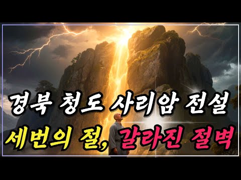 경북 청도 사리암 전설ㅣ세 번 절한 순간, 돌벽이 갈라졌다ㅣ자면서 듣는 불교이야기ㅣ불교소설