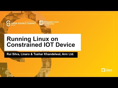 Running Linux on Constrained IOT Device - Rui Silva, Linaro & Tushar Khandelwal, Arm Ltd.