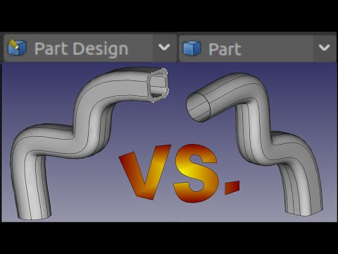 FreeCAD Loft and Sweep- Part Vs. Part Design Workbenches |JOKO ENGINEERING|