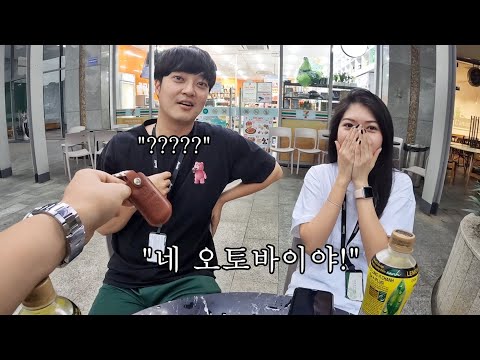 (몰카) 똥차 타는 직원에게 보너스로 330만원짜리 오토바이를 깜짝 선물하자 반응