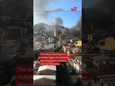 Cartel gunmen set fire to gas station following killing of CJNG leader in Mexico