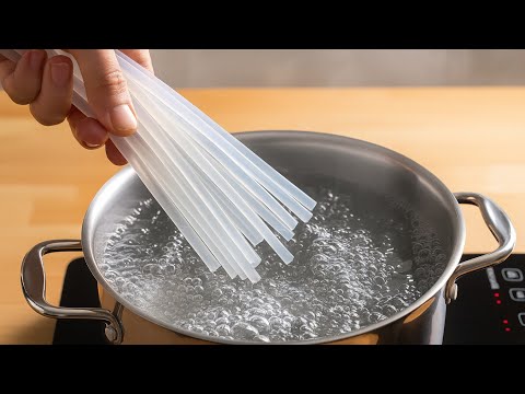 Boil hot glue and turn it into money