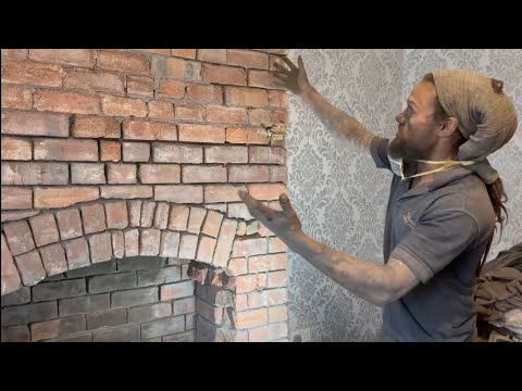 How to lime point brickwork fireplace Part 1