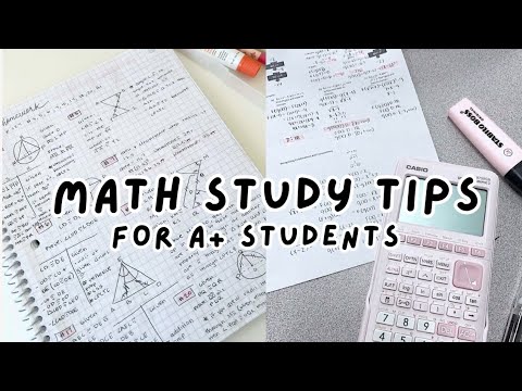 Math Study Tips For A+ Students | BEST Maths Study Methods