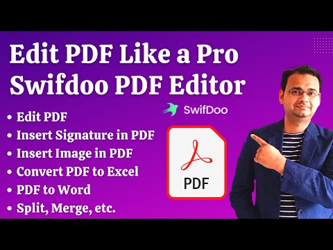 Edit PDF / Convert PDF to Excel  with SwifDoo PDF Editor [Tutorial and Review]