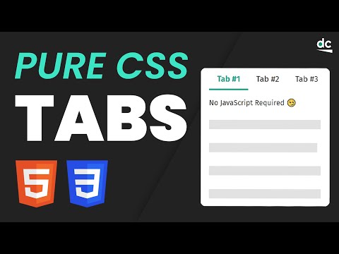 How to Easily Create Pure CSS Tabs (No JavaScript Needed!)