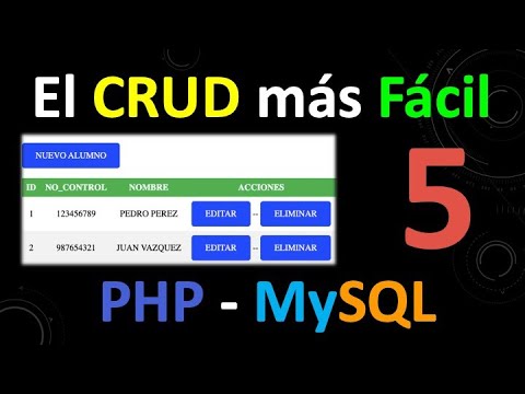 5.- Consultar datos en MySQL y PHP con PHPMyAdmin.