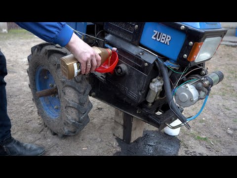 Заміна масла в Мотоблоці,Коли міняти масло в мотоблоці, замена масла в мотоблоке,Мотоблок Зубр