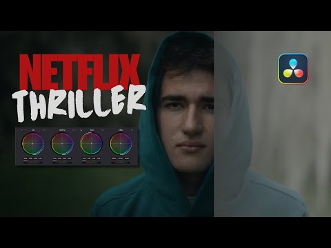 Netflix Thriller Look | DaVinci Resolve Color Grading Tutorial (NO PLUG-INS)