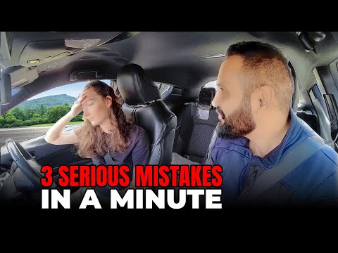 The learner made 3 serious mistakes in a short amount of time | UK Driving Mocktest