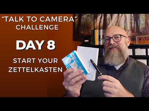 Day 8 of "Talk to Camera": How To Create Your Own Analog Zettelkasten - Step By Step