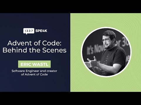 Eric Wastl - Advent of Code: Behind The Scenes - Leetspeak 2019