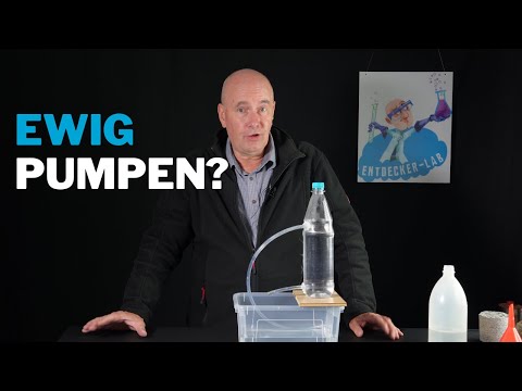 Pumping water without energy – is that possible? An experiment to try at home.