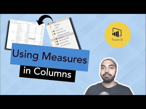 Use Measures in Columns of a Matrix Visual