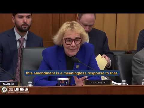 Lofgren Calls Out Republican Hypocrisy during Balanced Budget Markup