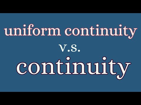 Real Analysis | Intro to uniform continuity.