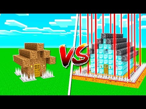 NOOB SAFEST HOUSE vs PROS SAFEST MINECRAFT HOUSE!