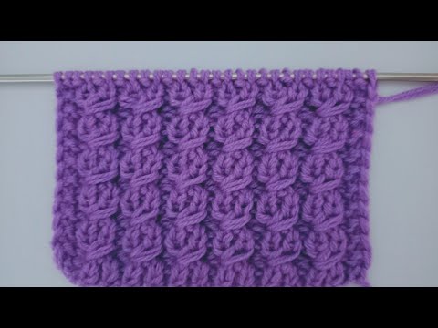 Dense, textured, simple knitting pattern.