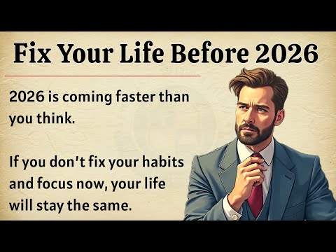 Fix Your Life Before 2026 | Graded Reader ✅️ | Powerful Life Motivation 🔥
