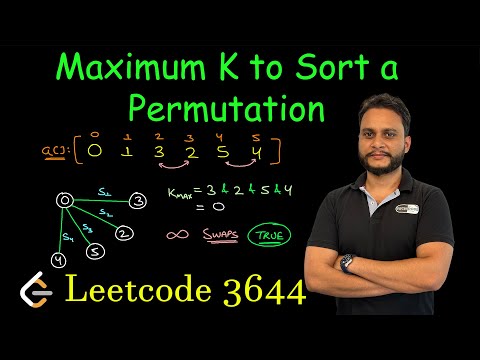Maximum K to Sort a Permutation | Leetcode 3644
