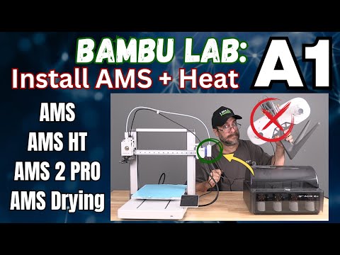 Connect Bambu A1 or A1 Mini, to AMS, AMS 2 PRO, AMS HT, and use HEAT/DRYING. 3D Printer