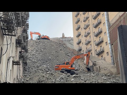 شاهد أشغال كبري في شارع أجياد السد مكة المكرمة 