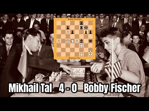 Mikhail Tal 4 - 0 Bobby Fischer | Bled-Zagreb-Belgrade Candidates, 1959 #chess #chessgames