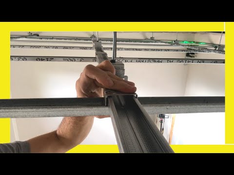 ✅ How to make metal frames for drywall ceilings 🔥 Suspended with double structure 🤜 silent block