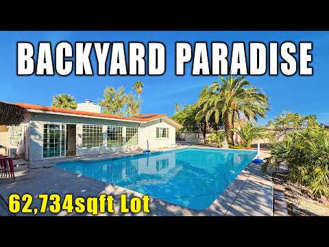 NO HOA in Las Vegas | Home for Sale | Solar, Pool and Over 1 Acre of Land in GATED Compound