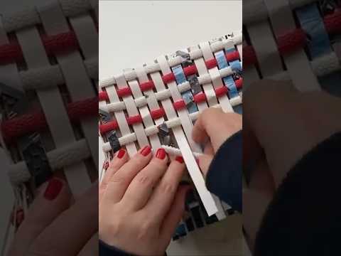 🌿 Turning Old Cardboard Boxes Into a Beautiful Woven Storage Basket