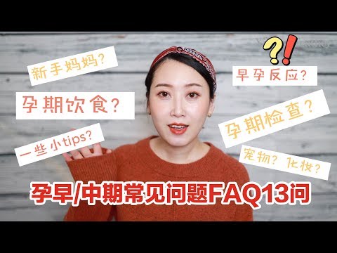 【怀孕】新手妈妈看过来!常见FAQ13问 孕早期中期检查/早孕反应/妊娠纹etc/ Pregnancy 101