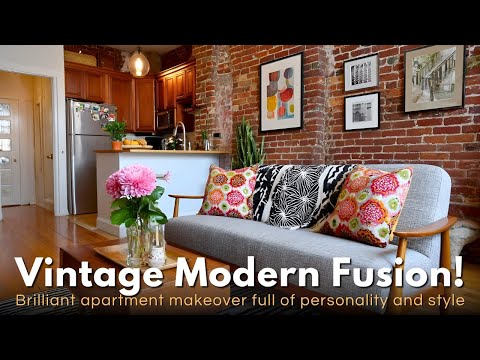 Brilliant 450 Sq Ft Tiny Apartment Makeover Vintage Meets Modern