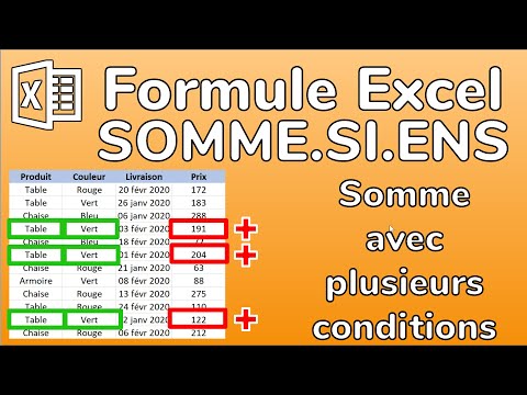 La Formule Excel SOMME.SI.ENS: Comment faire une somme des valeurs selon plusieurs critères