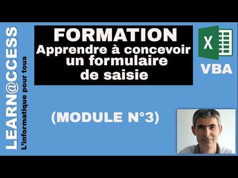 VBA - Formation : Formulaire de Saisie (Module 3)