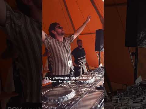 Think they liked it? 🥳 #djset #shorts #newmusic #beachlife
