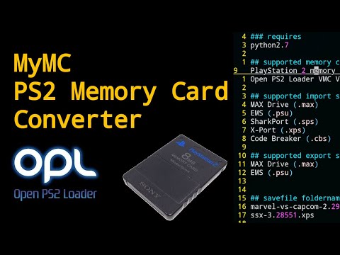 mymc - Playstation 2 Memory Card Savefile Converter Import Export - Linux CLI