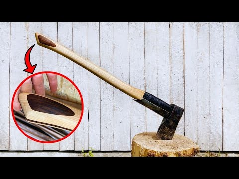 Building an Axe Handle from Ash & Walnut - Fiberglass Epoxy Reinforced | DIY