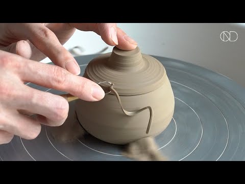 물레로 만드는 도자기 합 :  Making a ceramic covered box [ONDO STUDIO]