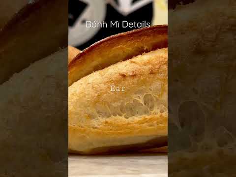 A close-up of all the little Bánh Mì details. #bread #breadmaking #banhmi