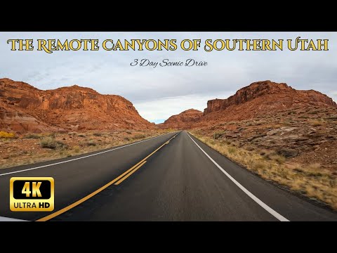 SR-95 Utah Blanding to Hanksville 4K Scenic Drive