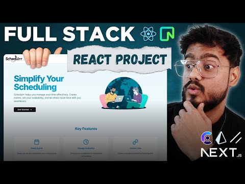 Full Stack React JS Project ( Calendly Clone ) - Next JS, Shadcn, Tailwind, Clerk, NeonDB Tutorial 🔥