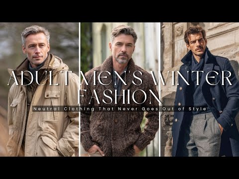 20 Neutral Winter Outfits That Never Age | Older Men’s fashion