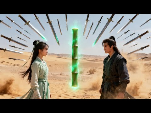 A young girl who is a hidden teacher defeats bullies with bamboo sticks.